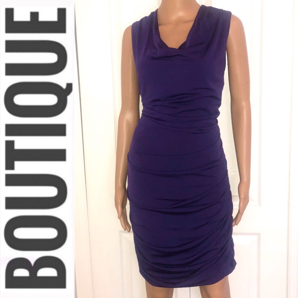 Purple Bodycon Dress Size 14